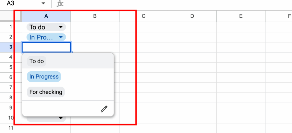 How to Make a Drop Down List in Excel and Google Sheets 12 google sheet 3