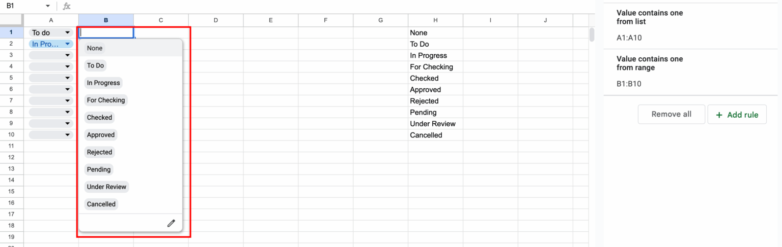 How to Make a Drop Down List in Excel and Google Sheets