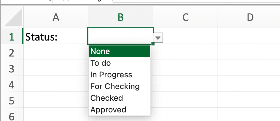 How to Make a Drop Down List in Excel and Google Sheets 3 list 1
