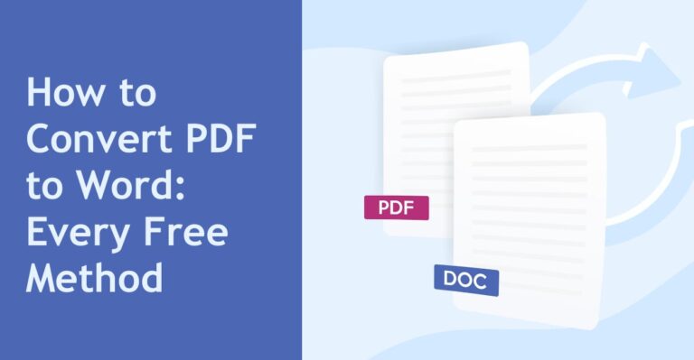 How to Convert PDF to Word: Every Free Method That Actually Works 2 How to Convert PDF to Word
