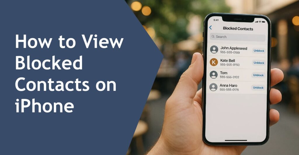 How to View Blocked Contacts on iPhone