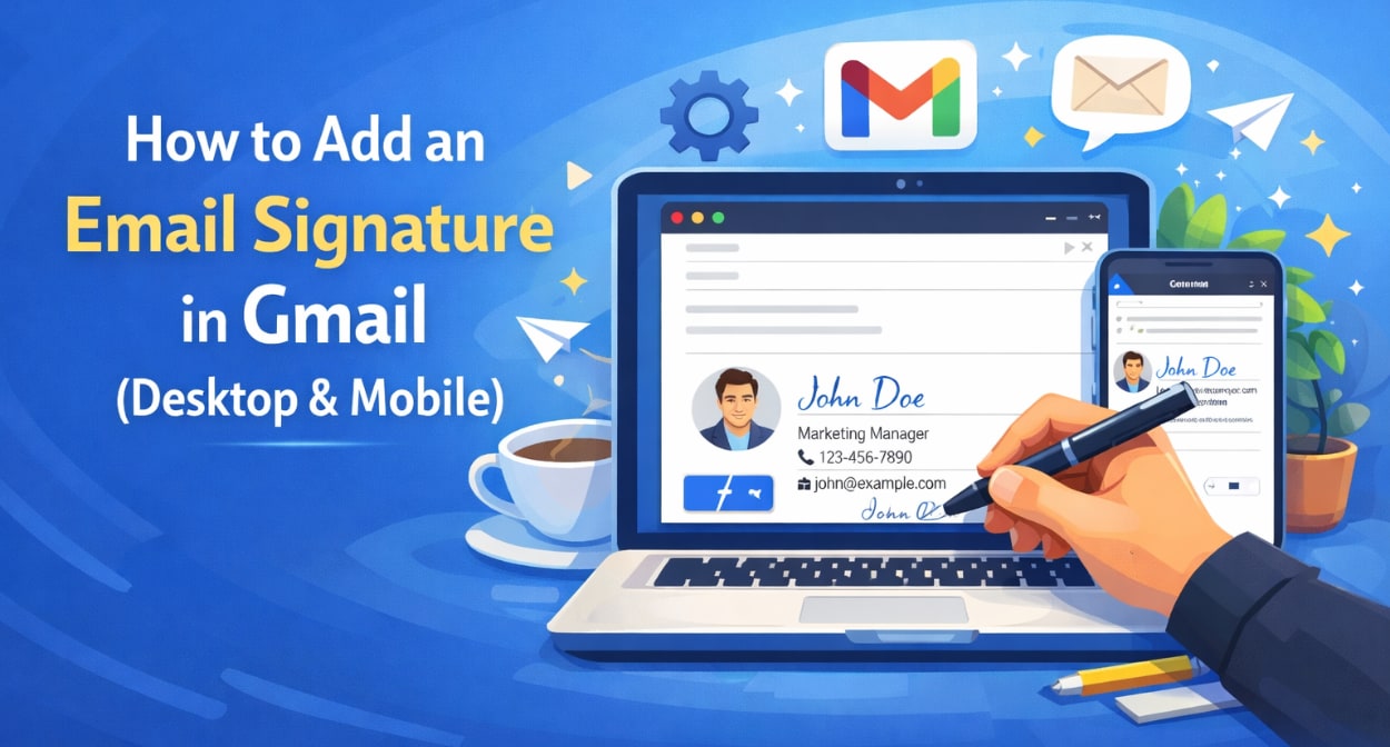 How to Add an Email Signature in Gmail (Desktop & Mobile) 1